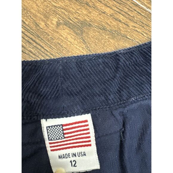 WOMEN BIRDWELL BEACH BRITCHES NAVY BLUE CORDUROY SHORTIE BEACH SHORTS POCKETS 12 - Picture 7 of 12